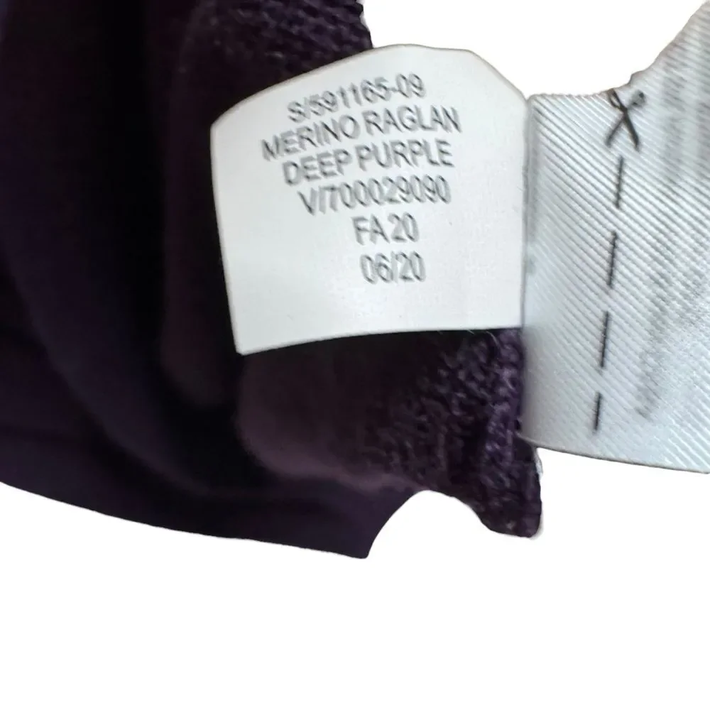 Banana Republic Italian Merino Wool Yarn by Baruffa Purple Sweater Size Large